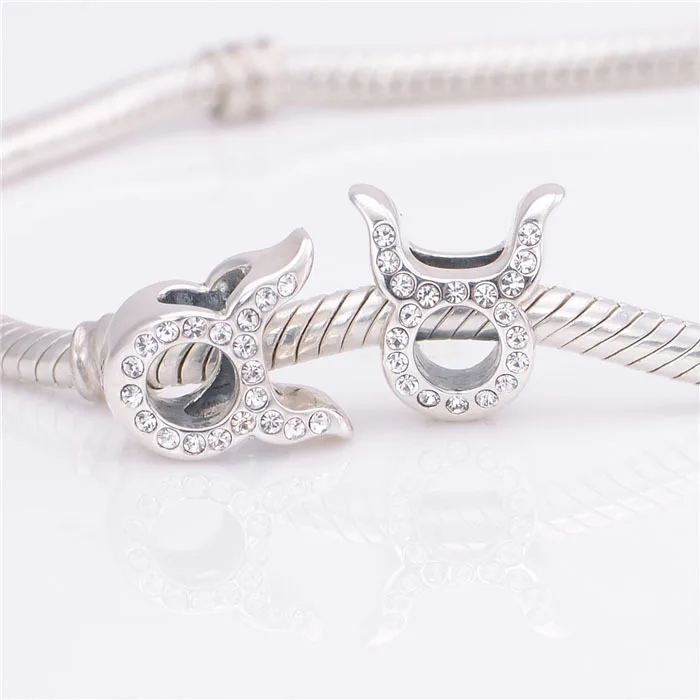 Новинка 2015 подвеска-талисман со знаками Зодиака с фианитом подходит для