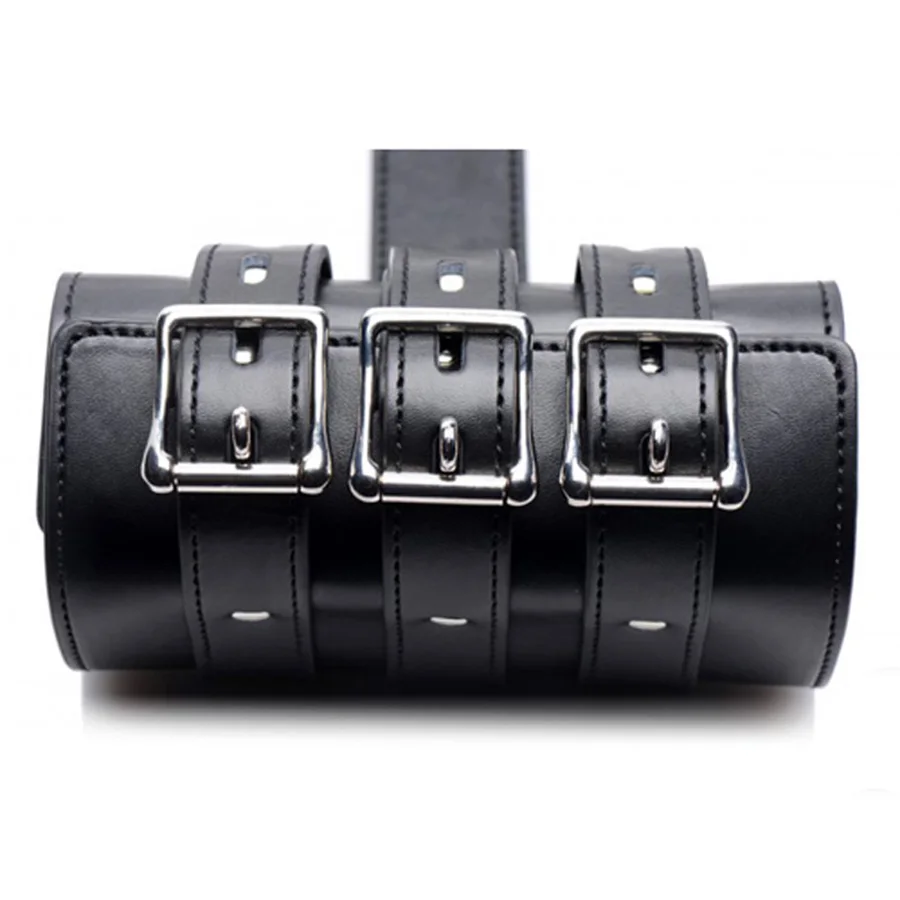 Руки за спиной ограничения ремень кожаный рычаг Биндер кожа Armbinder прямая куртка