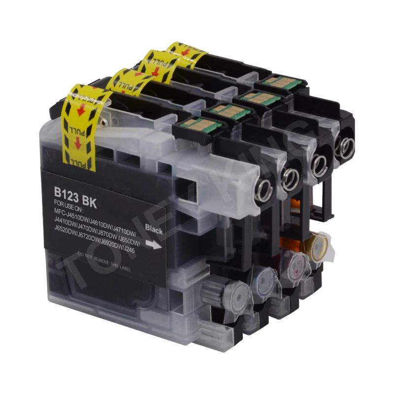 4 PK для Brother LC123 LC-123 LC123XL совместимый картридж с чернилами MFC-J650DW MFC-J6720DW MFC-J6520DW DCP-J4110DW