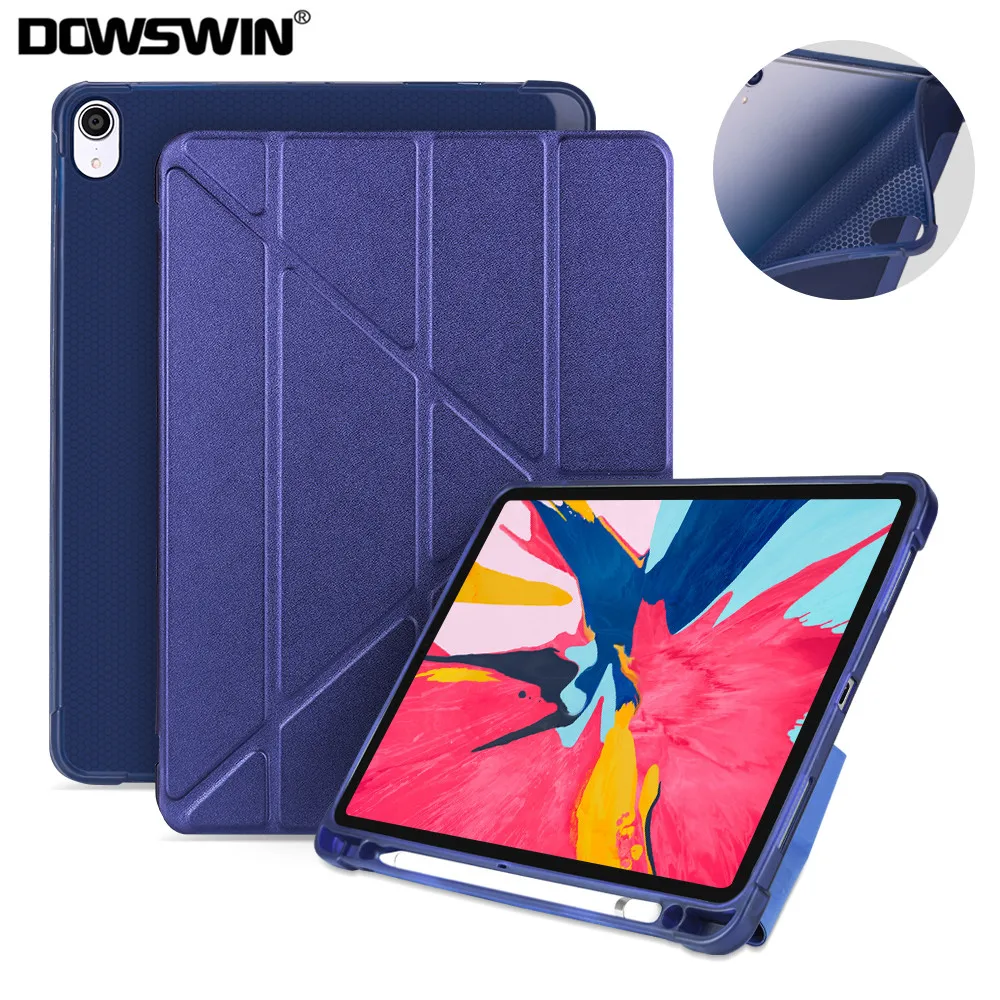 Чехол DOWSWIN для iPad Pro 11 умный кожаный чехол многоразовый 2018 с карандашом новый