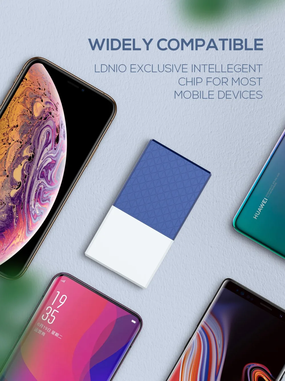LDNIO 2600 mAh 2 в 1 power bank с настенным usb-зарядным устройством для мобильного телефона samsung/iPhone 7/8/X