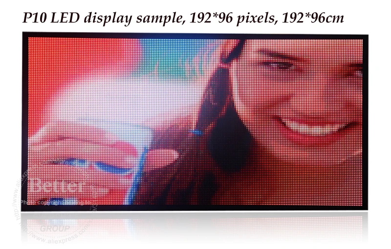 

20pcs/lot 320*160mm 32*16 pixels 1/2 sacn 5500CD/M2 SMD Outdoor full color P10 LED display module