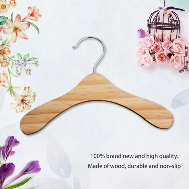 Деревянная мини вешалка для кукольной одежды 10 шт. 6 см/15 см стеллаж хранения