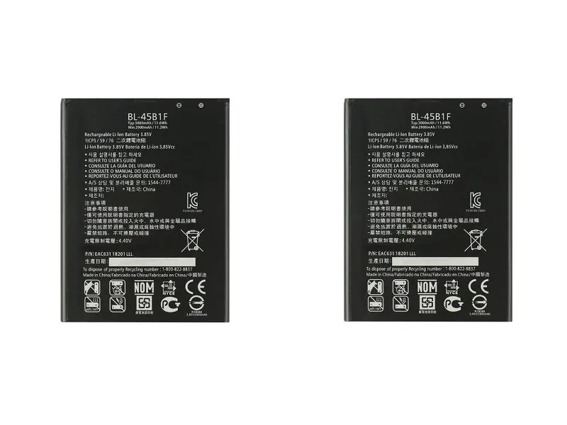 2 шт. 3200 мАч BL 45B1F/BL45B1F Замена 3.85VDC батарея для LG V10 H968 H961N H900 H901 VS990 F600 F600L F600K H960A