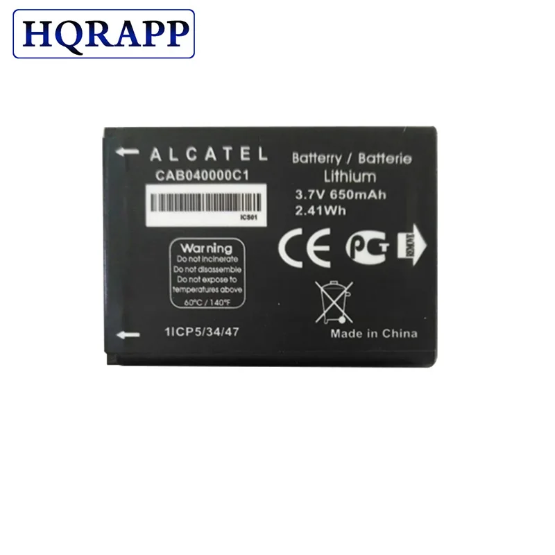 1 шт. Новый 3 7 V 650 mAh/2.41Wh C825837200L 3.7VDC Сменный аккумулятор для телефона Alcatel OneTouch