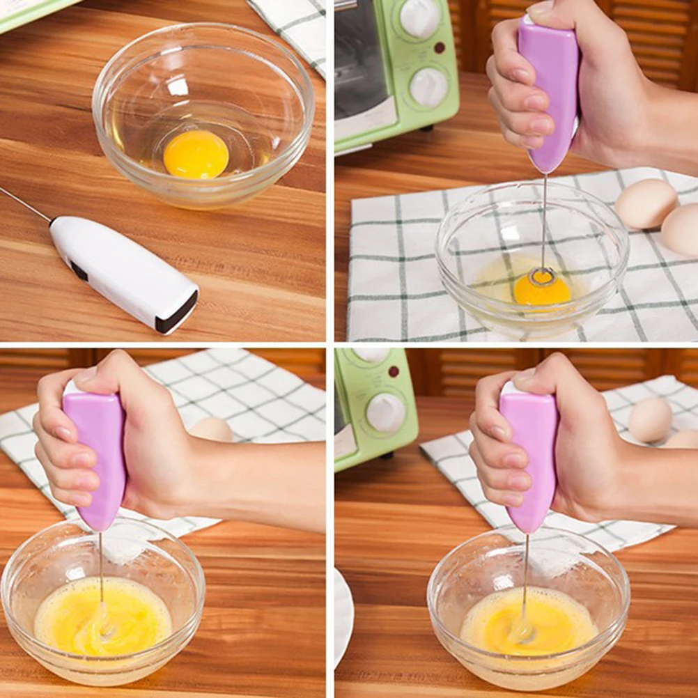 Миниатюрный ручной Электрический блендер для взбивания яиц на батарейках | Дом и