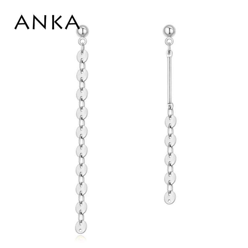 Асимметричные Серьги-капельки с длинной цепочкой модные ювелирные изделия