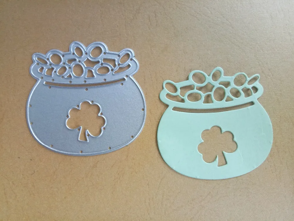 Шаблон клевера Lucky bag трафарет для резки металла DIY Скрапбукинг Фотоальбом