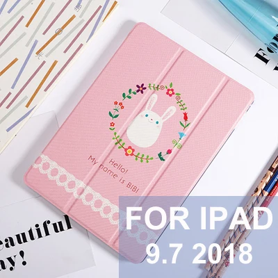 C2 for iPad 9.7 2018 Чехол для планшета с милым кроликом из мультфильма для Mini 5, новинка, iPad 9,7, Air 1, 2, чехол с подставкой, анти-капля, для iPad 2, Mini, 1, 2, 3, 4, чехол - Цвет: C2 for iPad 9.7 2018