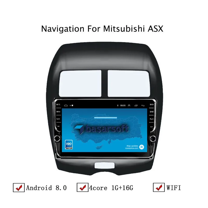 10 1 &quotAndroid 8 автомобильный gps-навигатор для Mitsubishi ASX 2013 2014 2015 Автомагнитола стерео