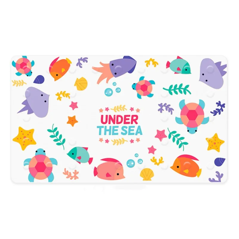 Under the sea Высокое качество Дети мультяшный в виде животных из искусственной кожи нескользящий коврик для ванной ванна коврик для душа - Цвет: Under the sea