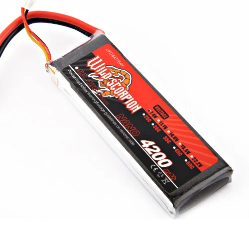 1 шт. дикая Скорпион Lipo батарея RC 7 4 V 4200mAh 35C 2S для радиоуправляемого квадрокоптера