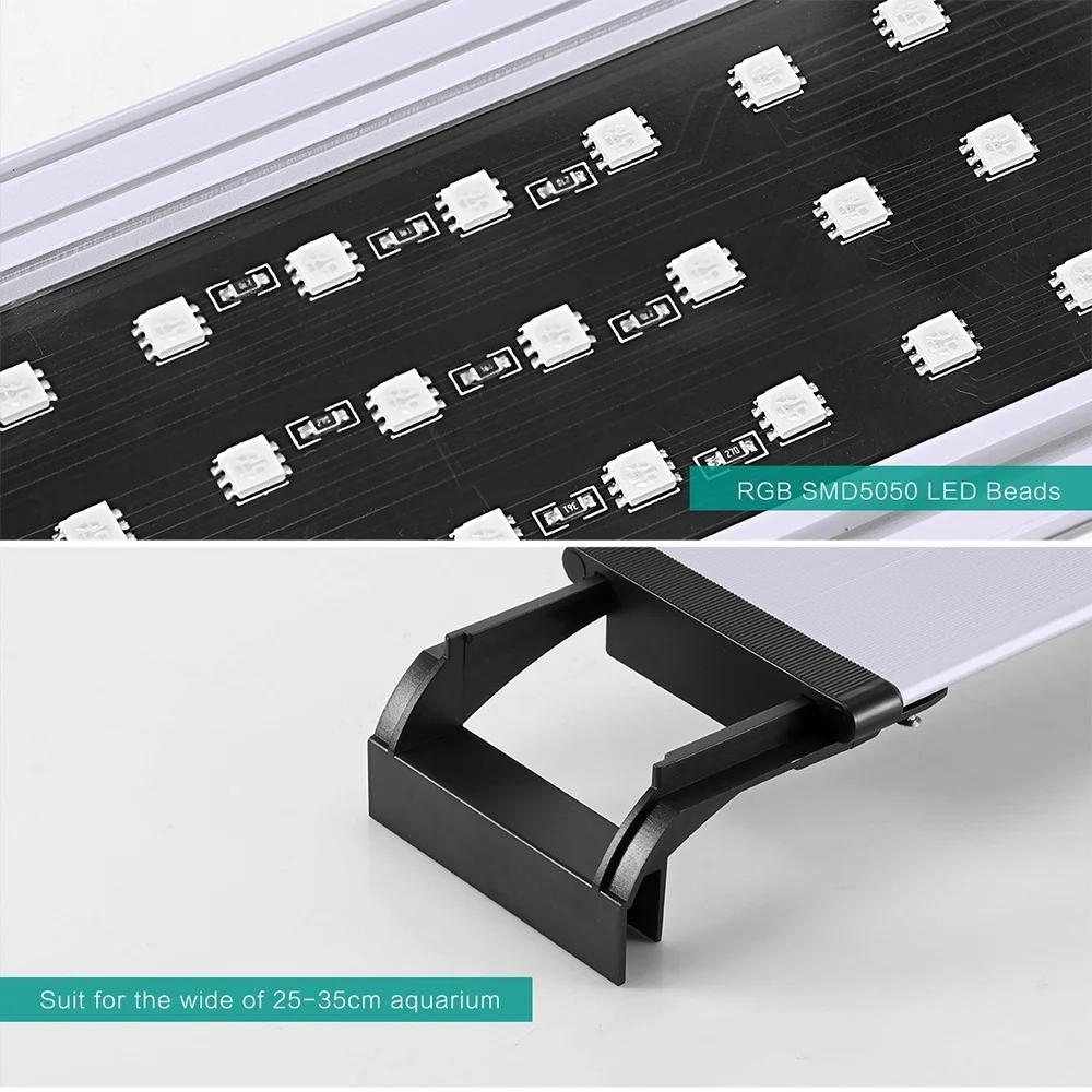 РЧ пульт дистанционного управления крышка аквариума свет 50светодиодный 50smd RGB