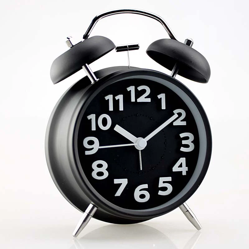 1 шт. супер громкий ленивый будильник Ретро Металлические Настольные Часы