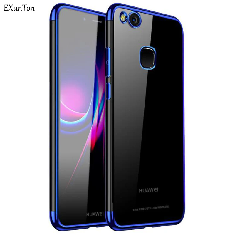 EXUNTON мягкая Блокировка чехол накладка на заднюю крышку для huawei Honor Play V10