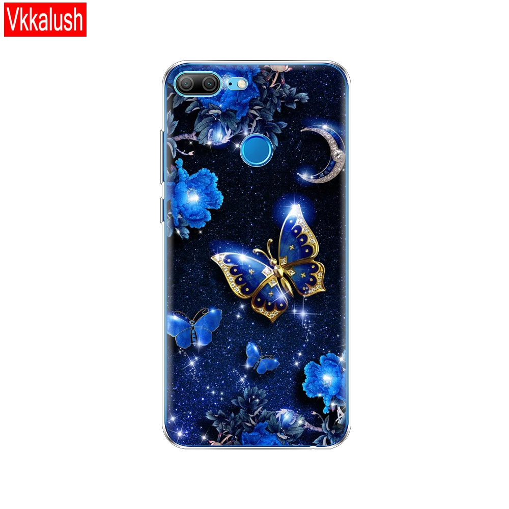 Чехол для телефона huawei Honor 9 Honor 9 Lite, Мягкий ТПУ силиконовый чехол на заднюю панель 360, полностью защитный прозрачный чехол с принтом - Цвет: 80040