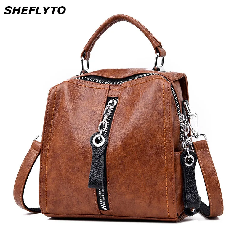 Новинка 2019 натуральные кожаные рюкзаки женские школьные сумки для девочек