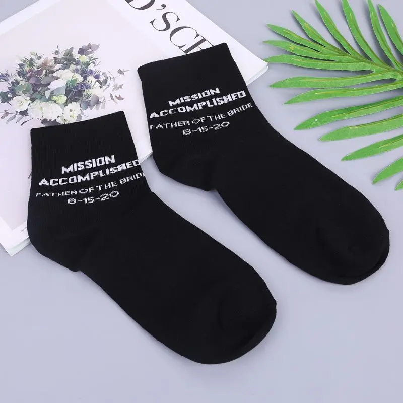 Мужские забавные Свадебные Длинные носки для жениха и хлопковые Чулочные