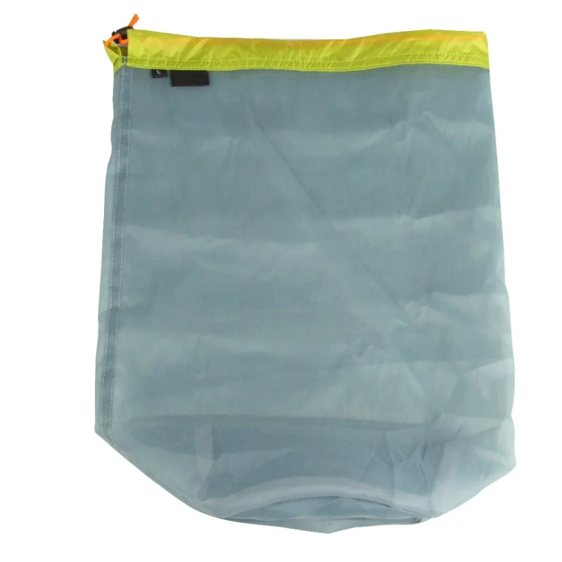 Green L 41cmX20cm S-XXL Ультралегкая Спортивная Сетчатая Сумка для хранения на завязках, походный мешок для альпинизма, мешок на завязках, сумка для стирки, Новые переносные сумки - Цвет: Green L 41cmX20cm