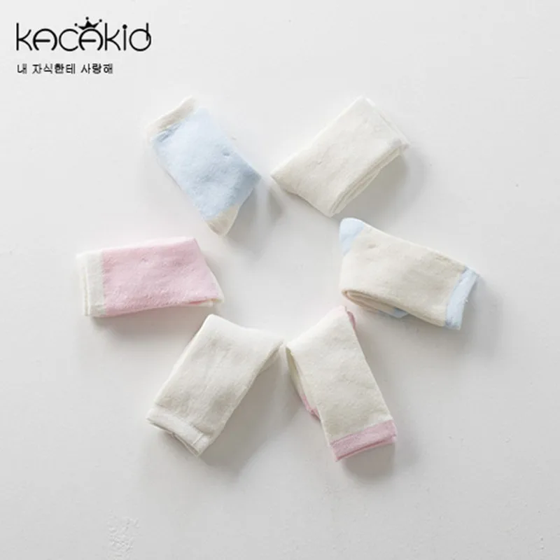 Kacakid/От 0 до 2 лет плотные зимние однотонные гольфы для мальчиков и девочек детские