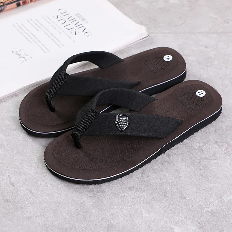 Men Summer Flip Flops Beach Sandals Anti-slip Casual Flat Shoes High Quality Slippers Zapatos Chanclas De Hombre Chaussure Homme