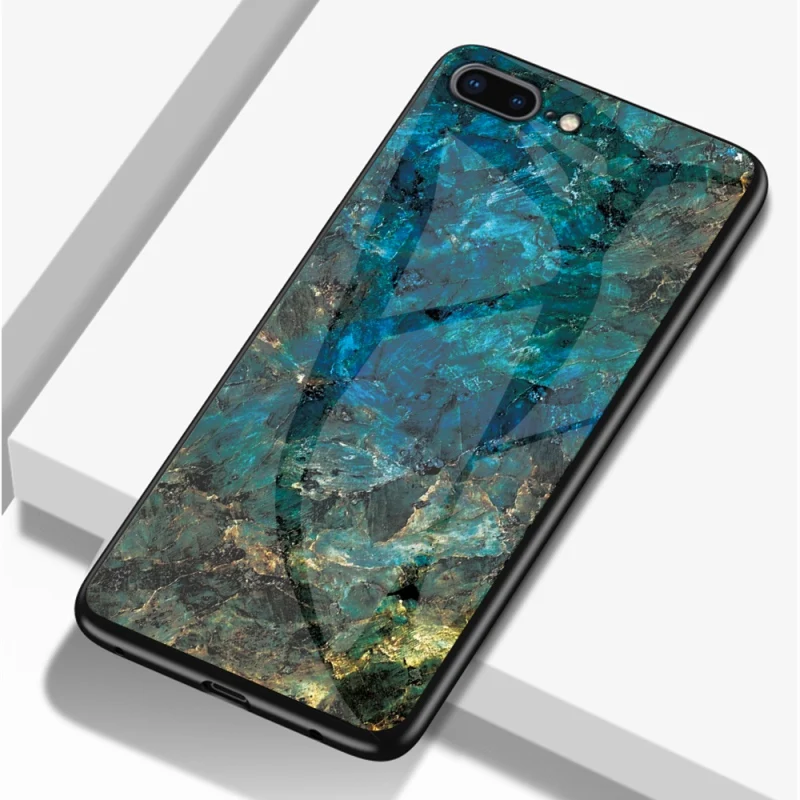 Для iPhone Xs max Xr 7 8 6s Plus чехол для телефона мраморный Гладкий закаленное стекло