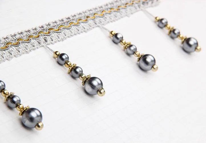 XWL 12 м/лот три жемчужные бусины кружевные аксессуары для занавесок кисточка