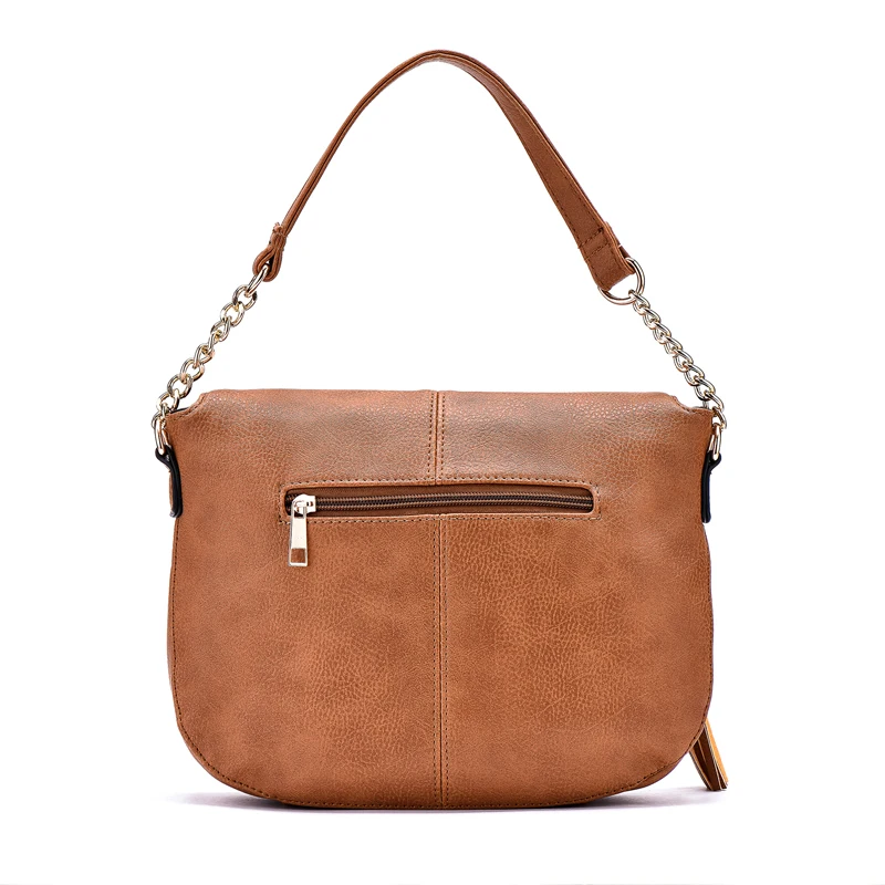 Jiessie&ampAngela New Famous Brand Women Bag Leather Fashion Lady's Tote Tassel Handbag For Girls Vintage Shoulder Purse | Багаж и