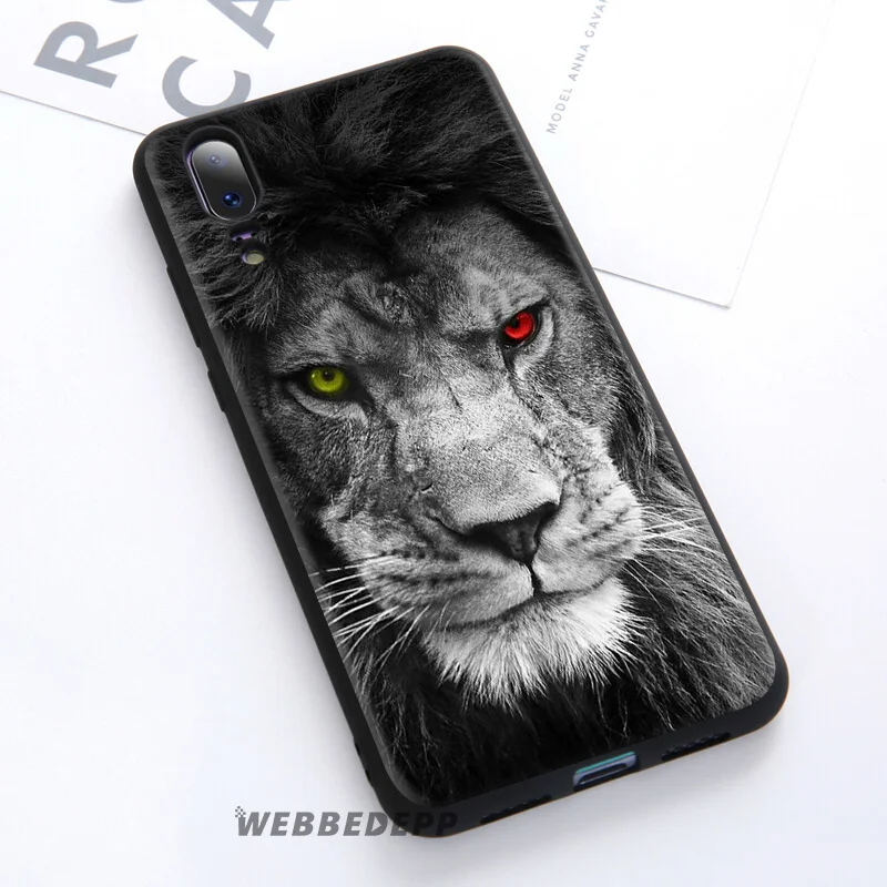 Мягкий чехол WEBBEDEPP Lion Alpha Male Cub для Huawei P30 P20 Pro P10 P9 Lite 2017 P Smart 2019 и Nova 3 3i Y9 |