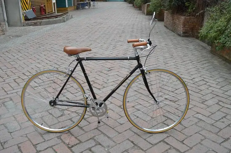 Пара винтажных велосипедных перманентных металлических боковых зеркал рама из