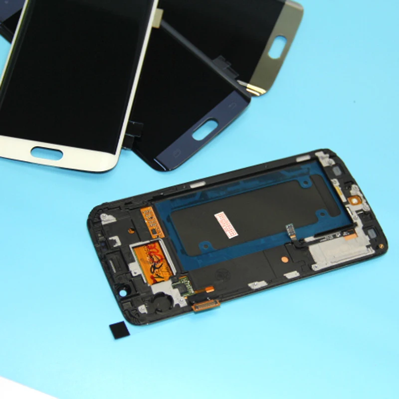 Дисплей для SAMSUNG Galaxy s6 edge G925F G925I ЖК дигитайзер в сборе с рамкой запасные части+ Инструменты