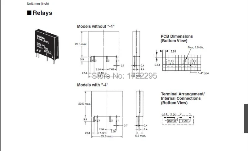 

Free Shipping 100PCS New Original Solid State Relay G3MB-202P DC-AC PCB SSR In 5VDC,Out 240V AC 2A