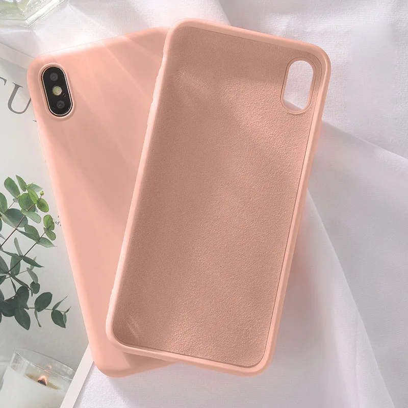 Pink Фирменная мягкая и гибкая Лето жидкий силиконовый чехол для Samsung Galaxy A70 A50 A30 M30 M20 S10 Lite S9 S8 плюс A7 A6 J8 J6 J4 крышка - Цвет: Pink