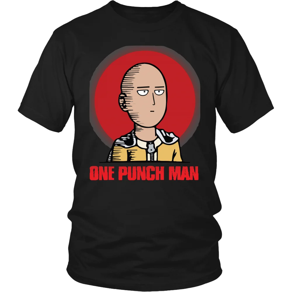 One Punch Man одежда с аниме футболка отаку Сайтама хлопковая короткими рукавами