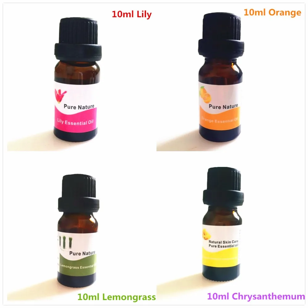 10ML/Pcs Lily Skin Whitening Contractive Pore Pimples Essential Oils