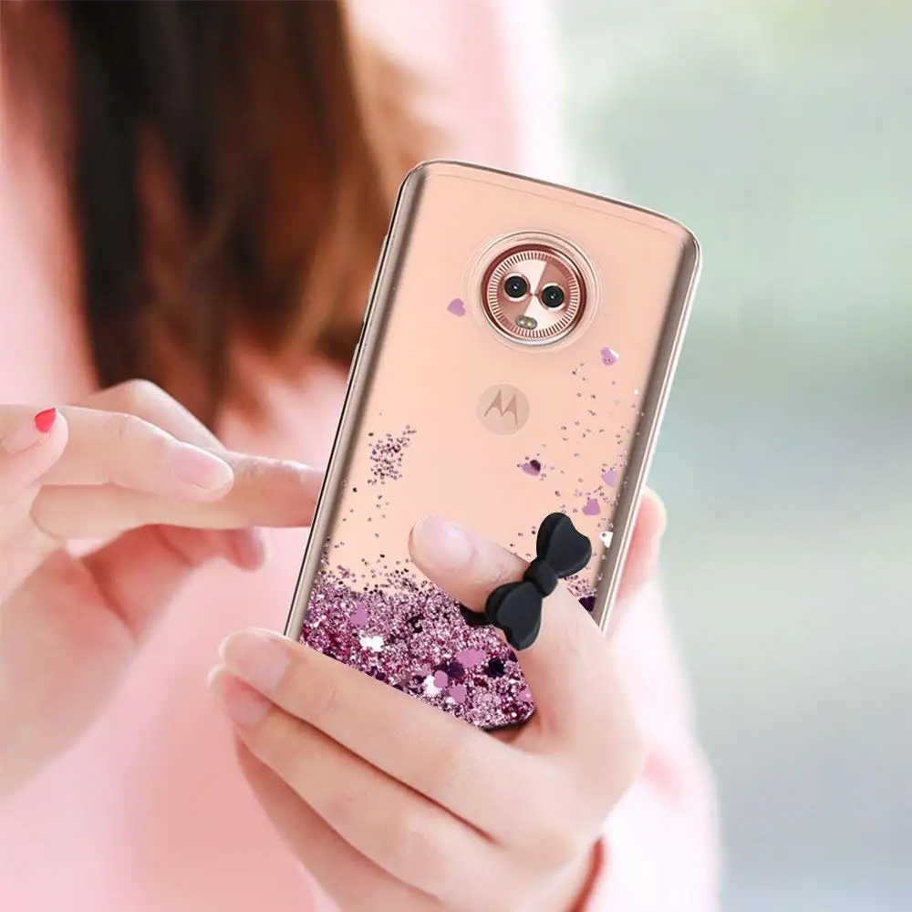 Блестящий чехол для Motorola G5S Plus блестящий жидкий зыбучий песок мягкий из ТПУ с