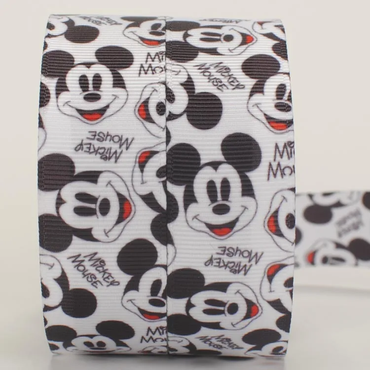 Новая милая лента с рисунками МЫШИ Микки 7/8 дюйма 22 мм мыши grosgrain бесплатная