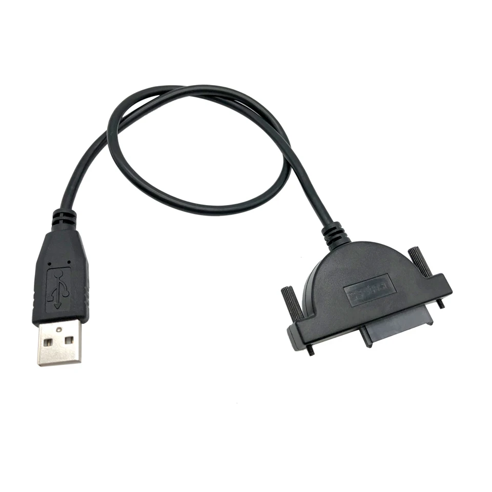 Хороший USB SATA кабель адаптер 2 0 до 13 Pin мини конвертер Кабель Slimline для ноутбука CD ROM