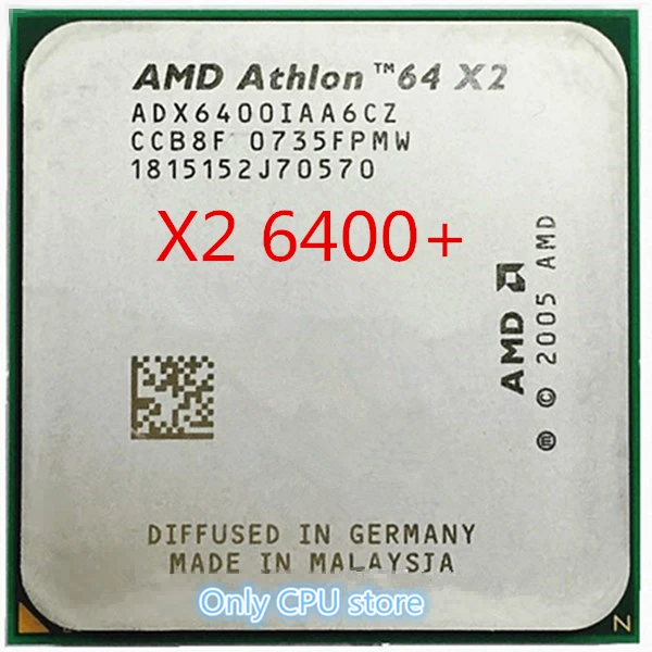 Процессор AMD Athlon 64X2 6400+ cpu(3,2 ГГц/2 м/1000 ГГц) Socket am2(Рабочая) 940 pin