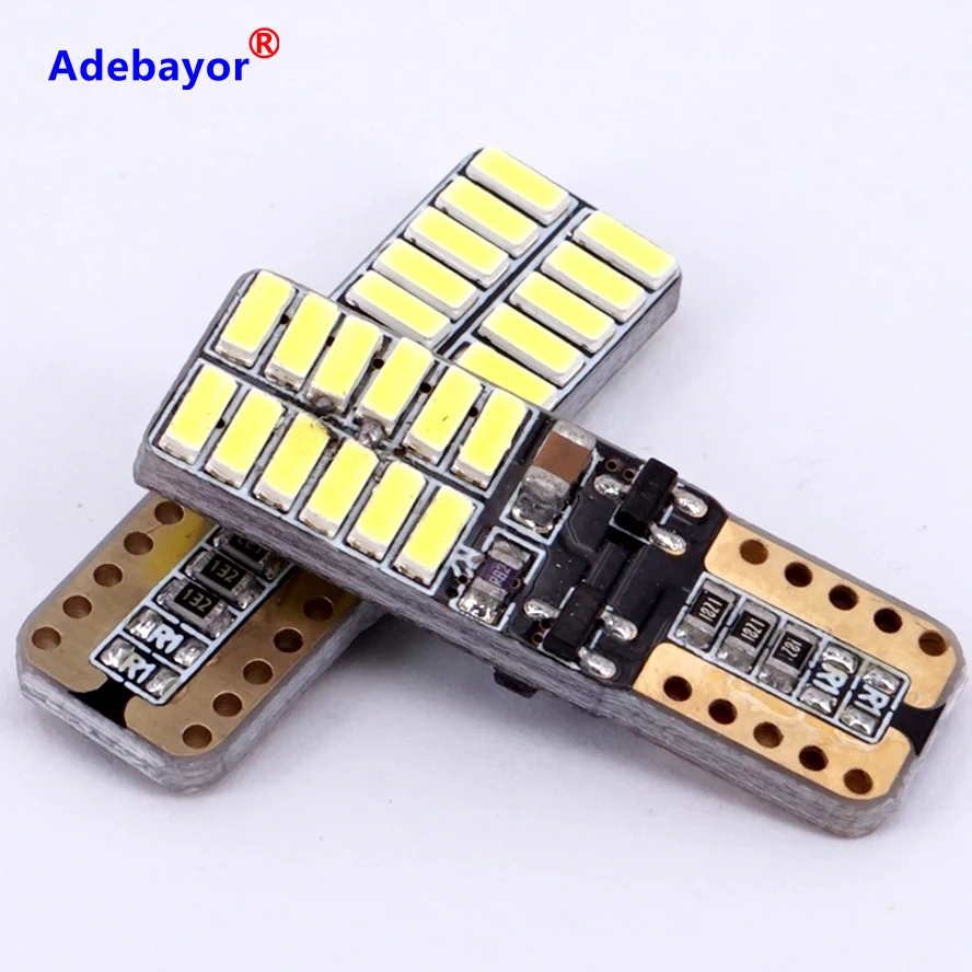 100XCanbus T10 W5W 194 501 светодиодный автомобильный внутренний инструмент лампочки для