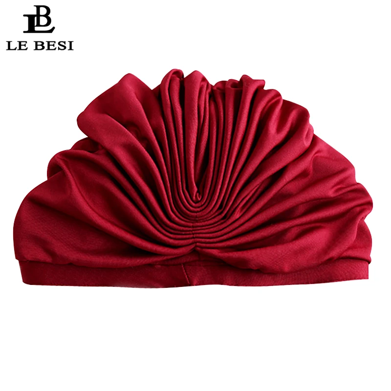 Новинка 2017 женская шапка LE BESI для плавания из искусственной кожи с рисунком