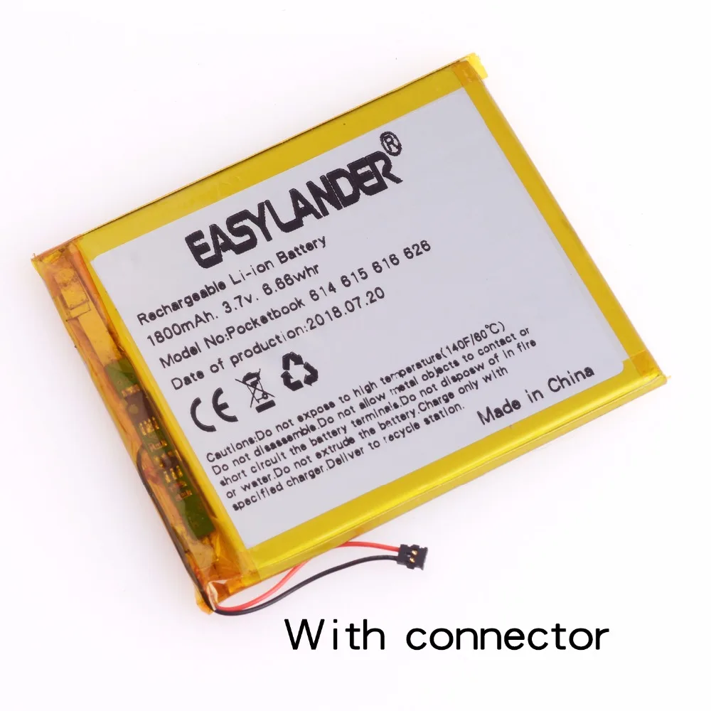 Аккумулятор PocketBook 3 7 V 1800mAh перезаряжаемый литий полимерный аккумулятор для