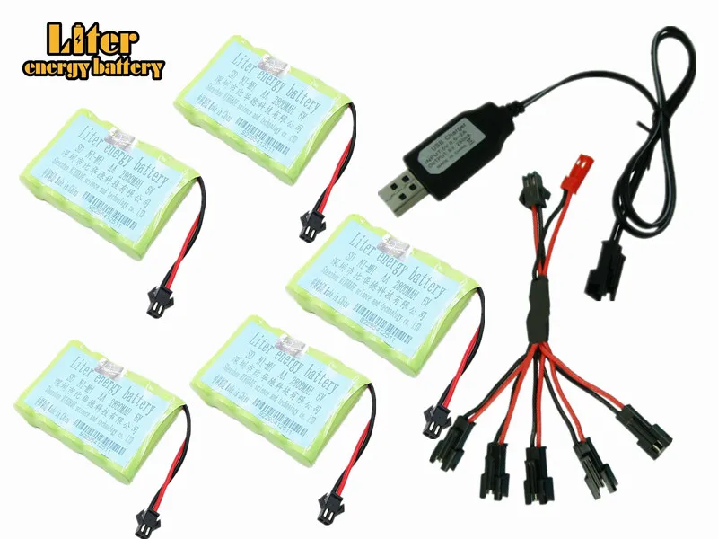6v 2800mah AA Ni-MH батарея с зарядным устройством высокая емкость электрическая