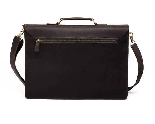 Vintage Genuine Leather Briefcase Men Briefcase Leather Laptop Bag male Business Bag portfolio men porte document Brief case