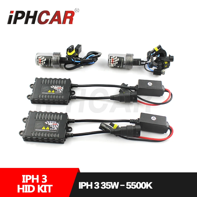 

Free Shipping IPHCAR Car Styling Hid Xenon H1 H7 H11 9004 9005 9006 9007 Bulb Kit 35W HID Light Kit with Slim Ballast