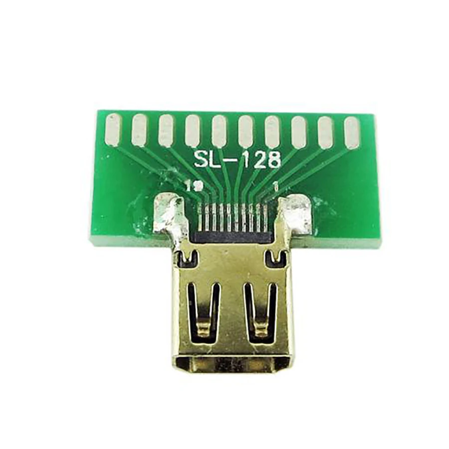 5 шт./лот тестер типа D с разъемом Micro HDMI и платой PCB|female connector|female hdmi connectorfemale female |
