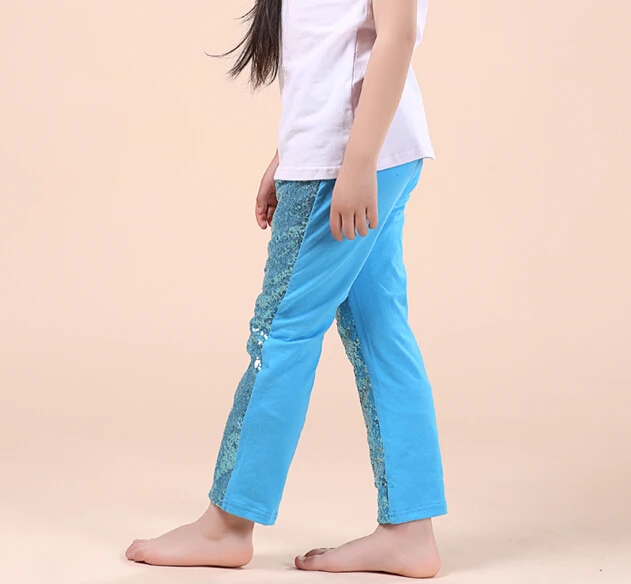 Леггинсы демисезонные/зимние однотонные с блестками ярко розовые черные белые