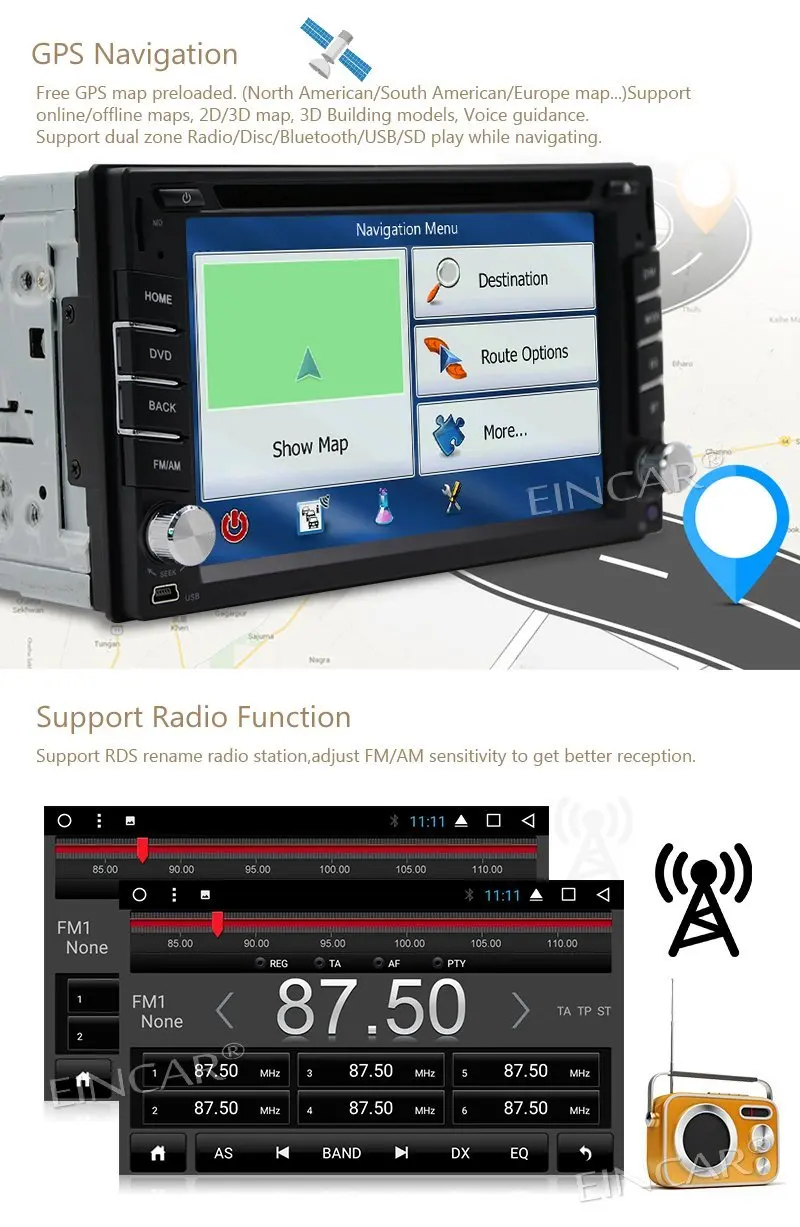 Передняя и задняя камеры + Android 7 1 Автомобильная стерео двойная 2Din в приборной