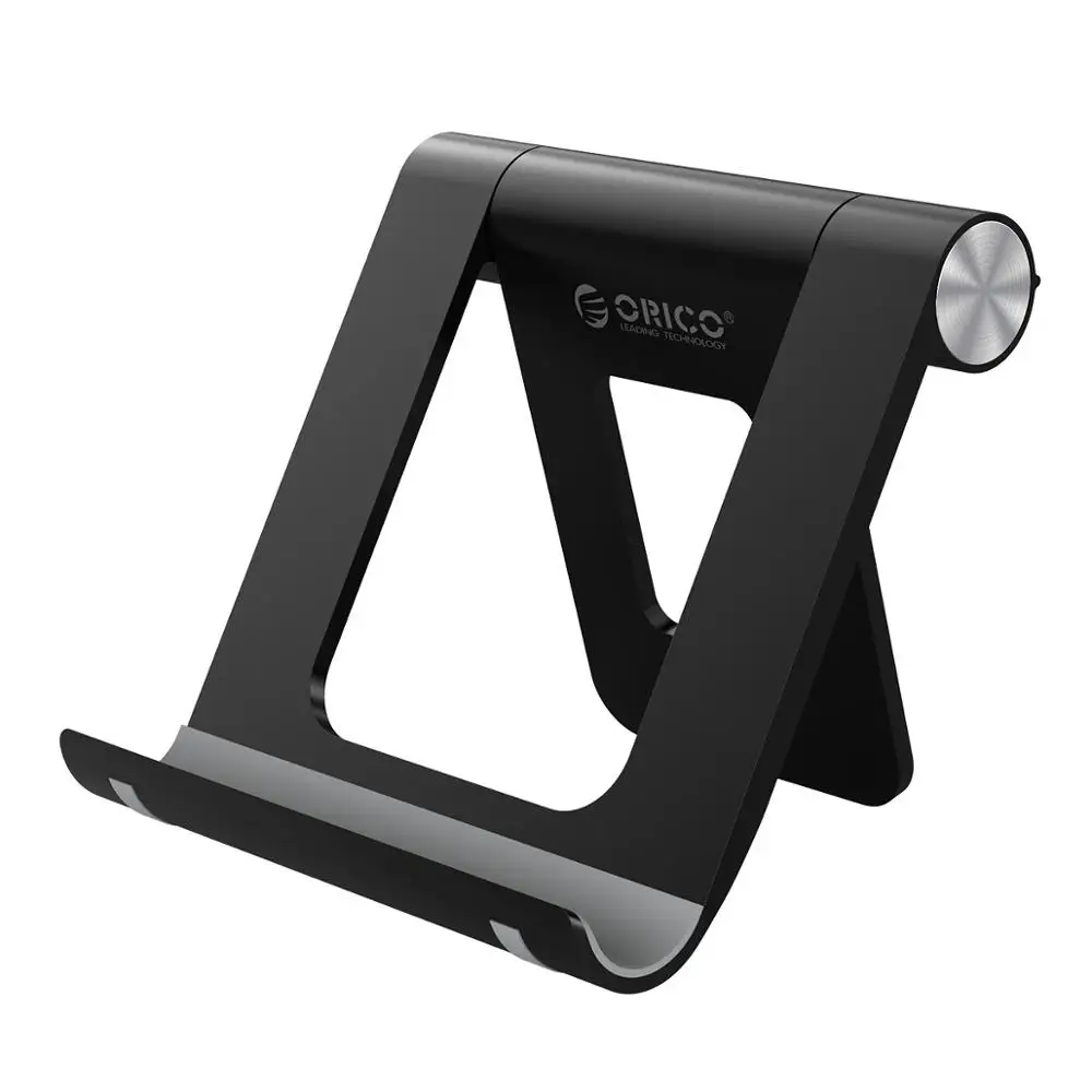Black ORICO ABS силиконовый регулируемый угол Настольный держатель для телефона гибкий планшет универсальная подставка для iPhone для Xiaomi для One Plus - Цвет: Black