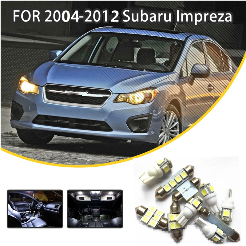 JGAUT для Subaru Inpreza Sedan или Wagon 2004 2012 8 шт. белый красный синий желтый светодиодный